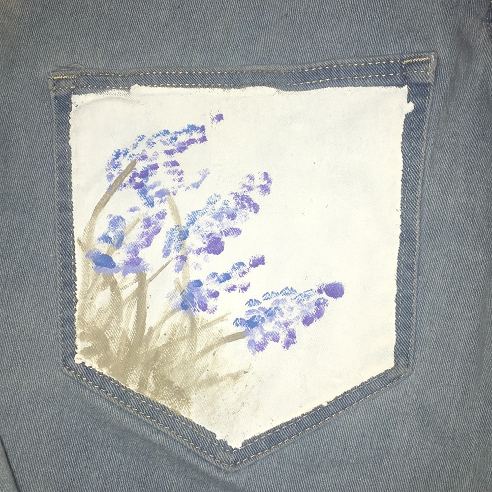 painted jeans